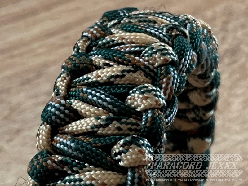 Paracord náramek (20 cm) Jungle Camo - 2