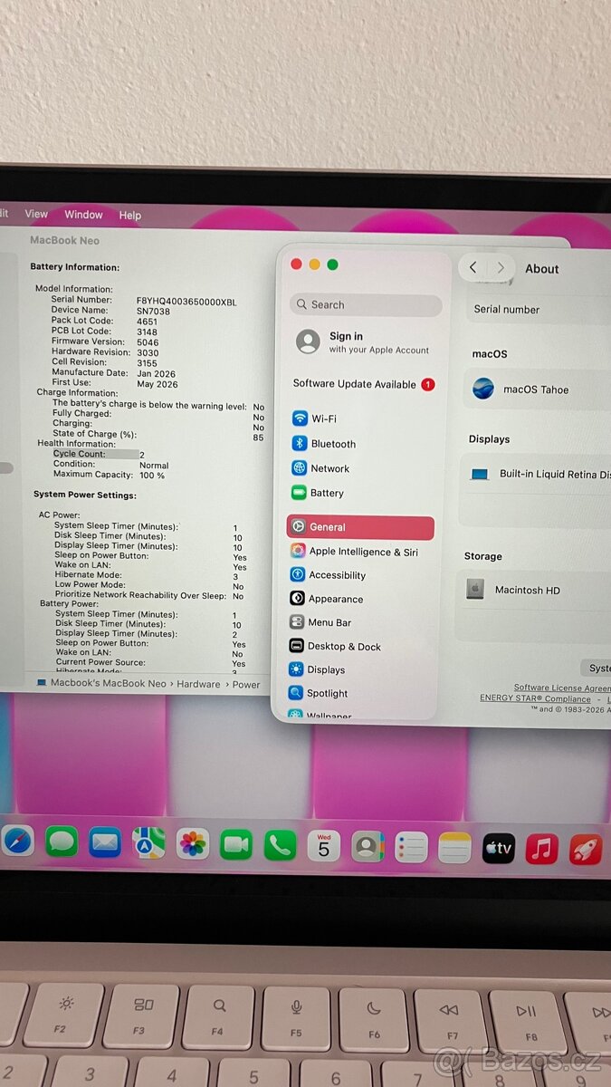 Macbook Neo 13” zánovní růžový - 2