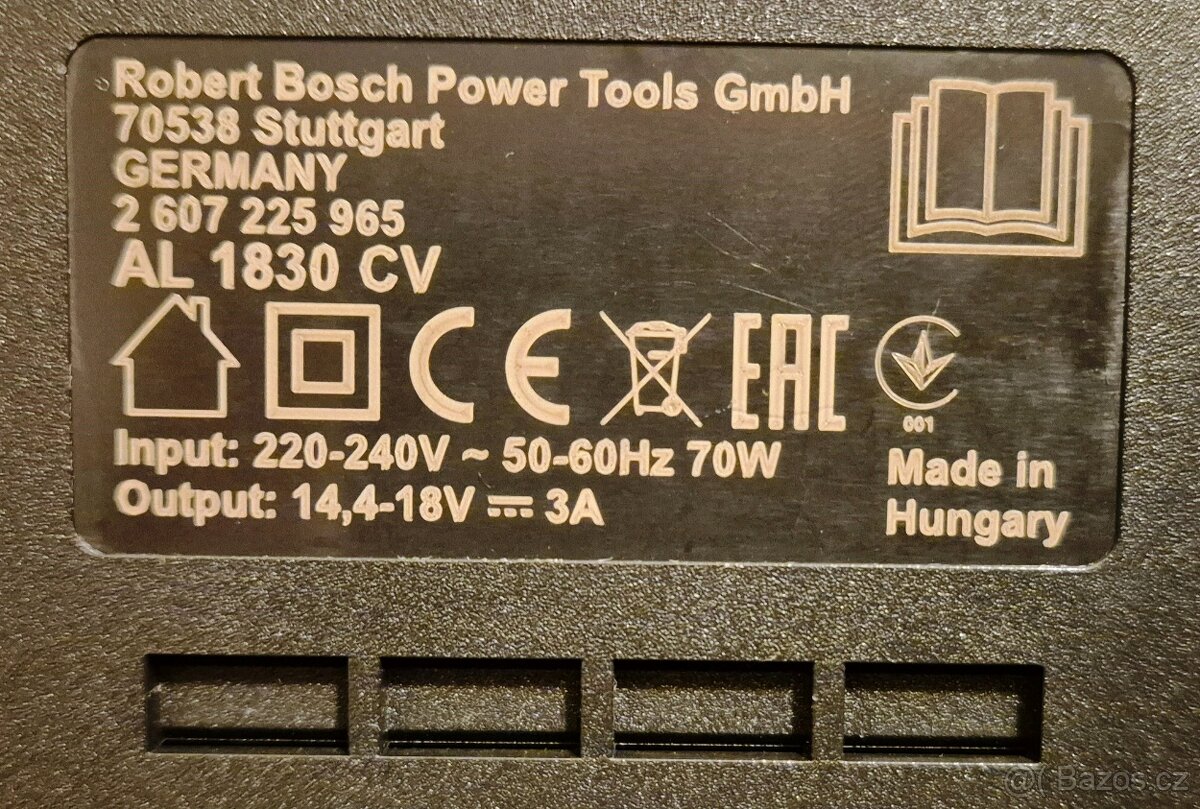 ⭐ BOSCH Rychlonabíječka 18V Power4All - AL 1830CV ⭐ - 2