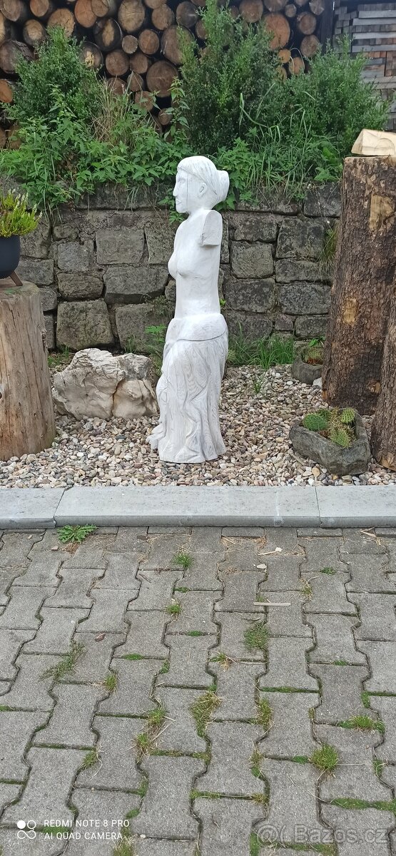 Zahradní dekorace antická socha motorovou pilou - 2