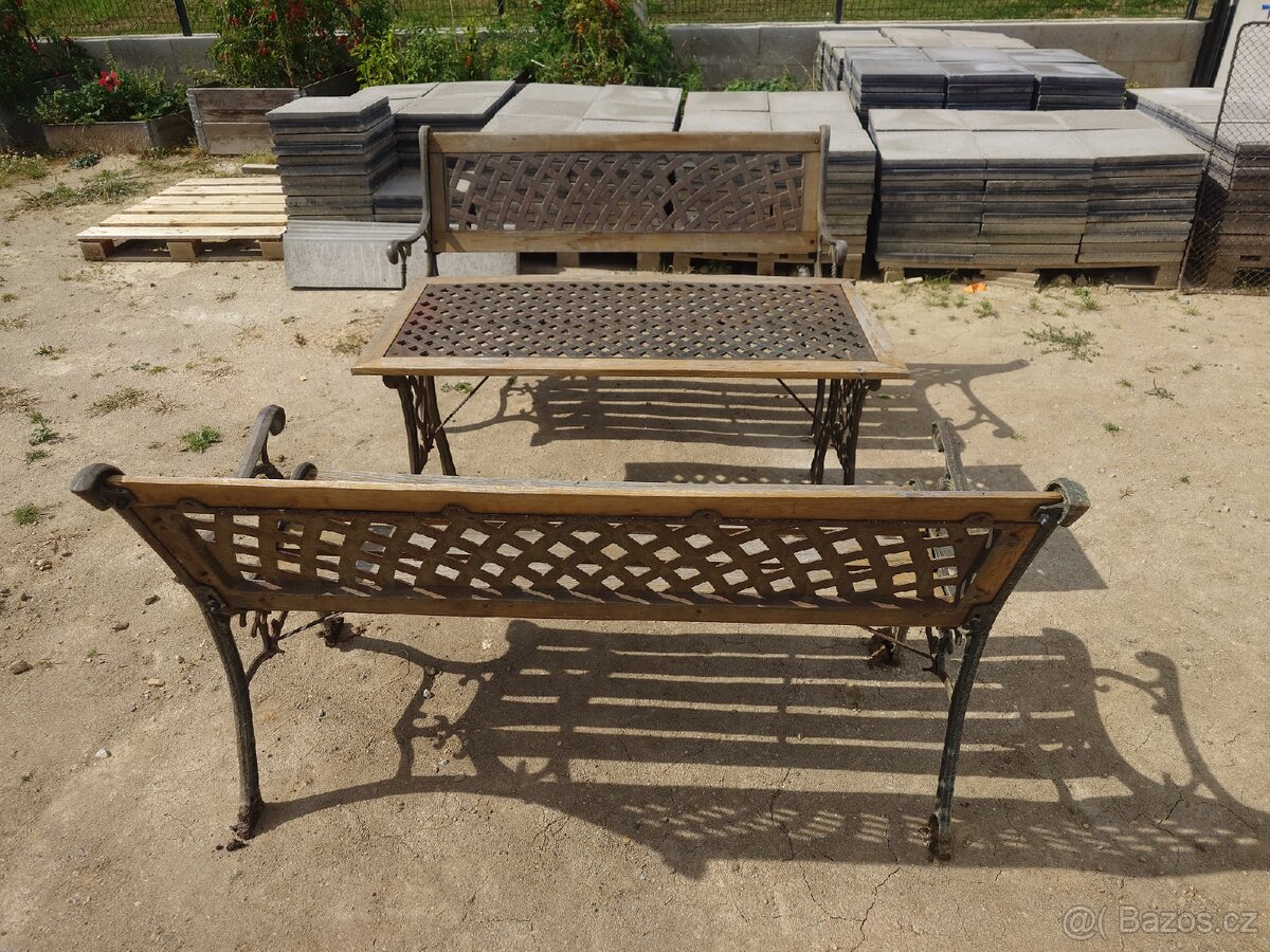 Litinový zahradní nábytek - 2