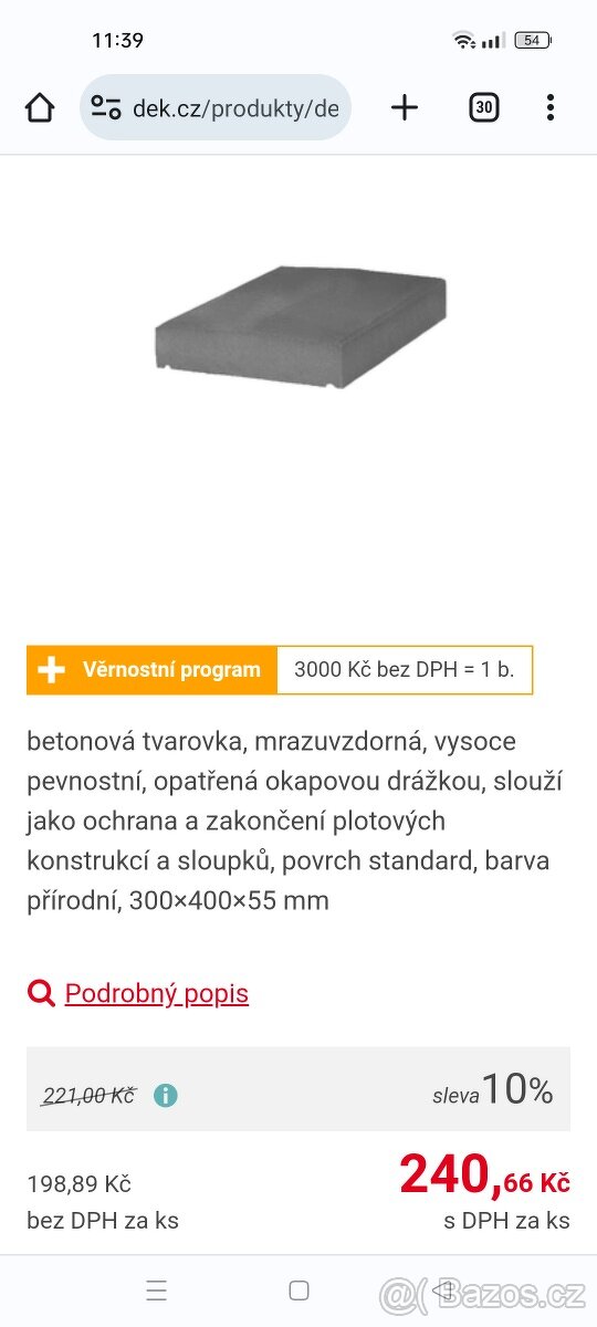 Plotové stříšky Diton 40x30x6cm - 2