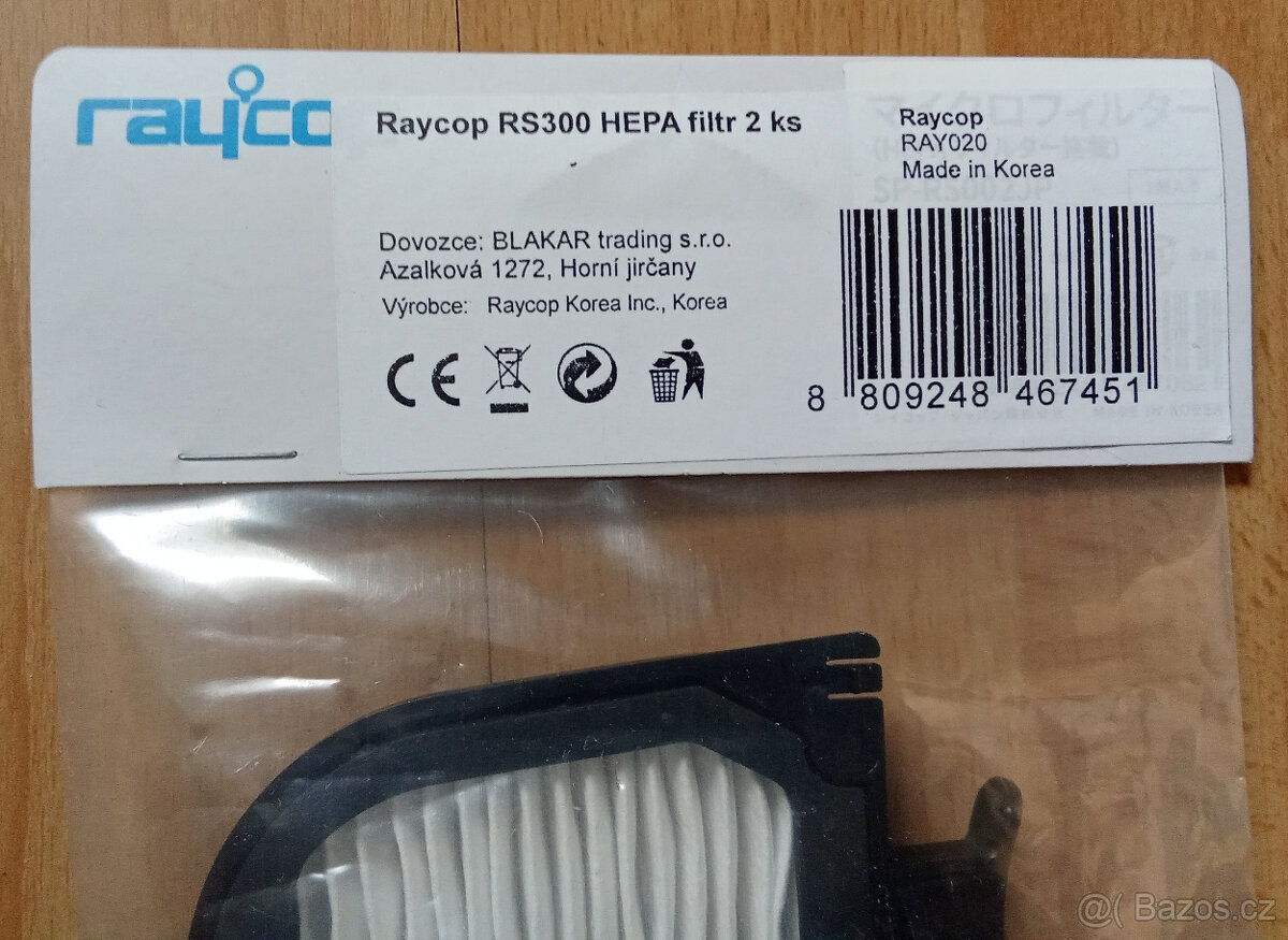 HEPA filtr pro vysavač RAYCOP RS300, 2ks - NOVÉ - 2