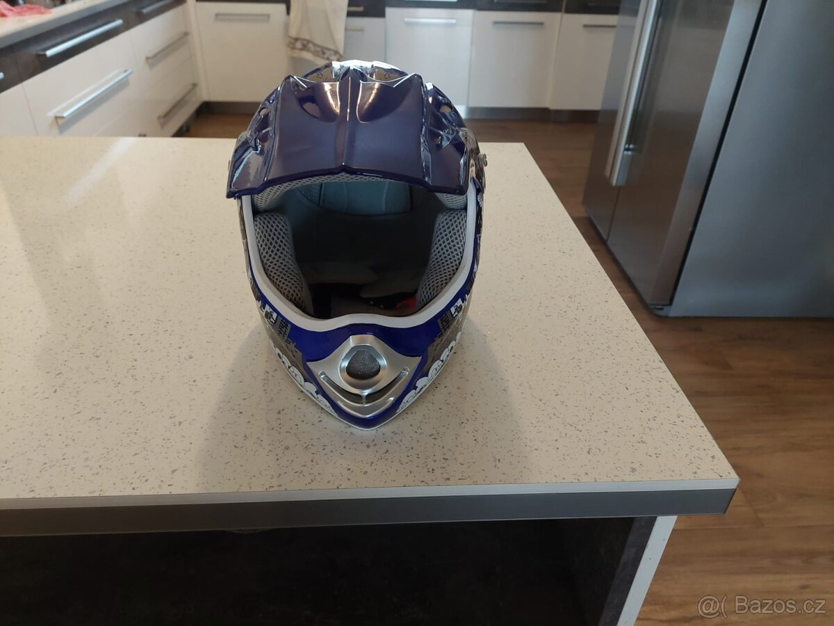 Detske cross helmy Xtreme-modra,zelena - 2