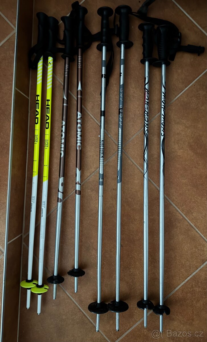 Prodám lyžařské hůlky dětské 4x - 2