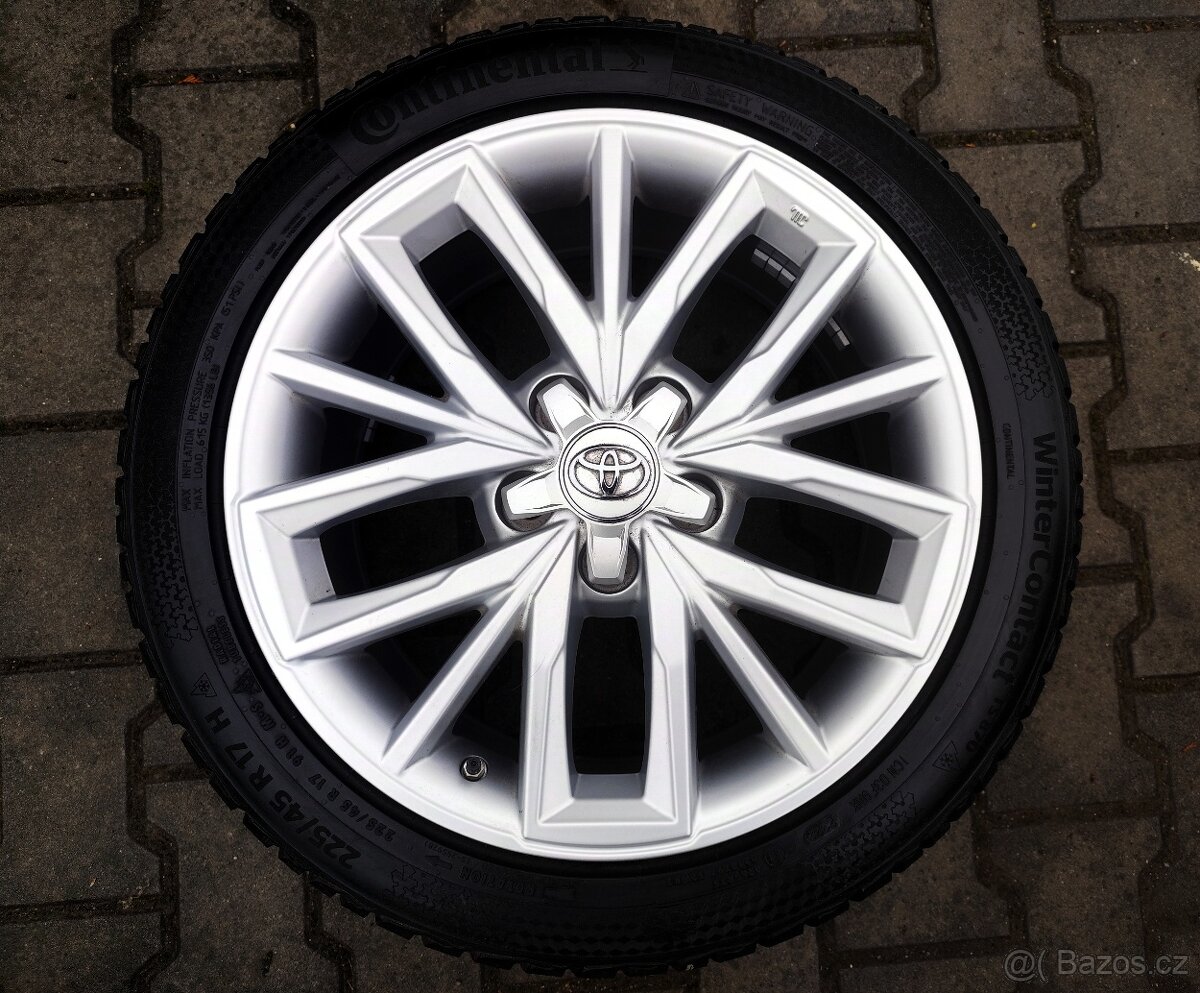 Alu kola originál Toyota Corolla 5x114,3 R17 NOVÁ SADA - 2