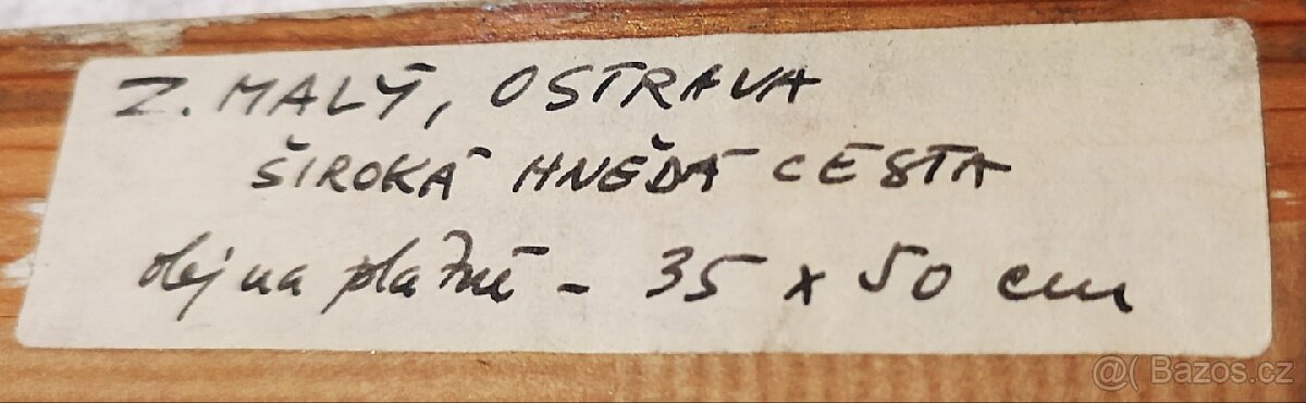 Prodám obraz , raritní kus - olejomalba - 2
