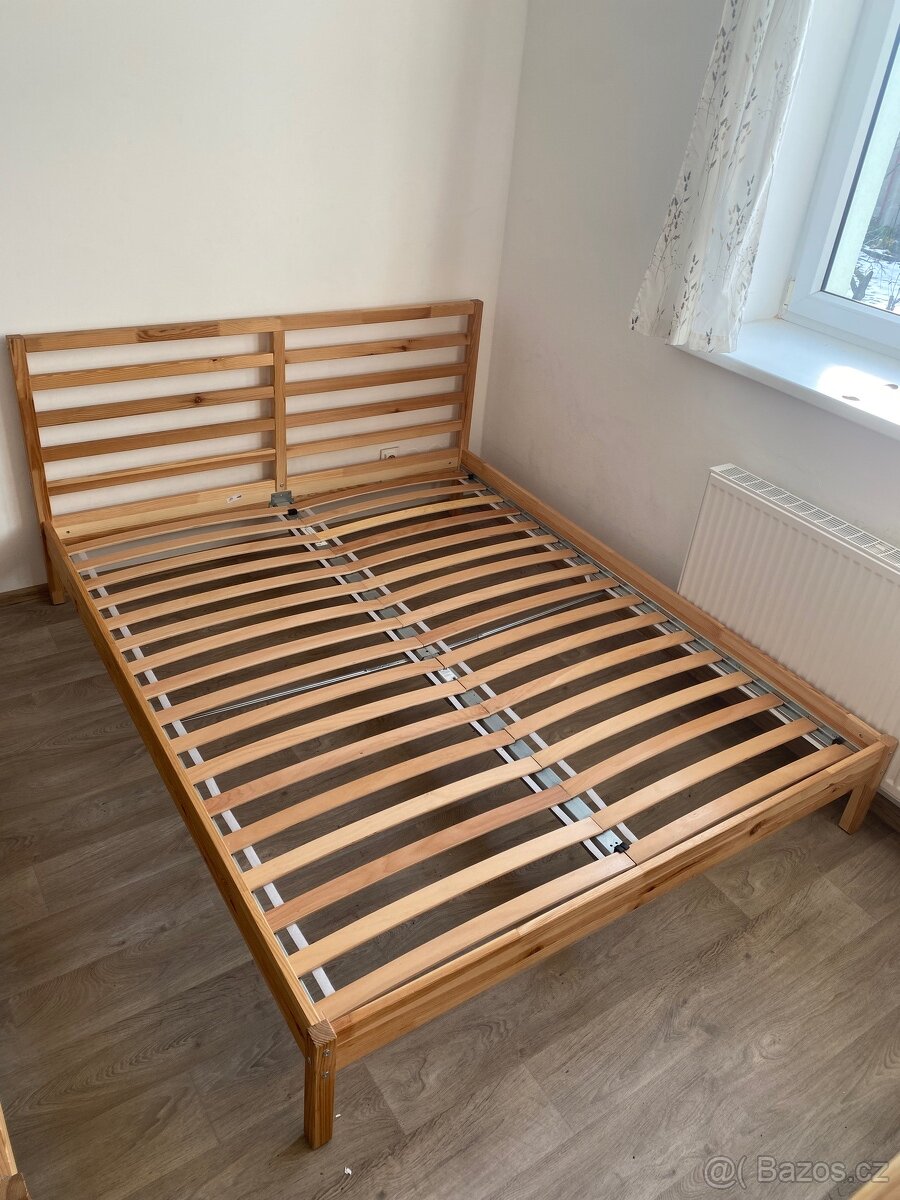 Dvojpostel s roštem - 2