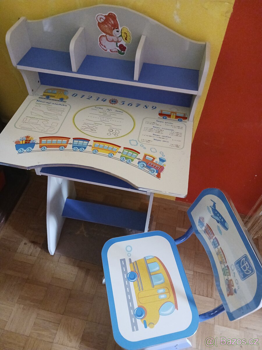 Školní psací stůl + židle - 2