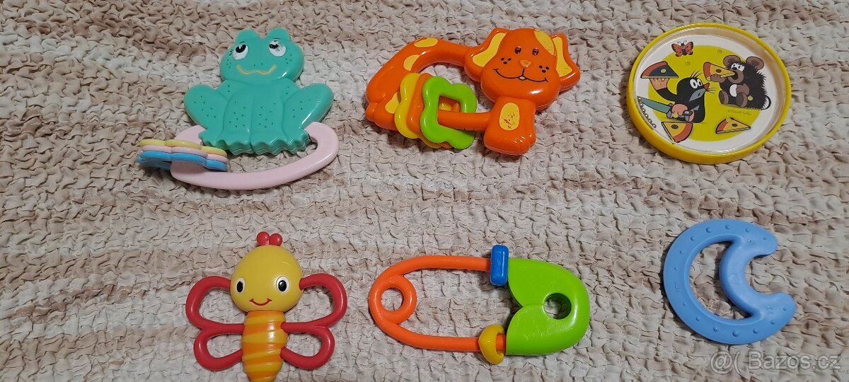 Hračky pro nejmenší-chrastítka,šustítka - 2