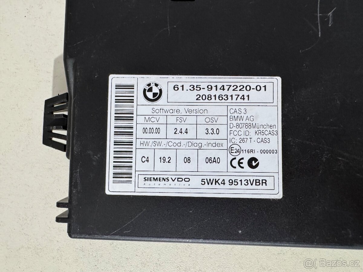 BMW E87 E90 E60 jednotka CAS3 CAS 3 61359147220 - 2