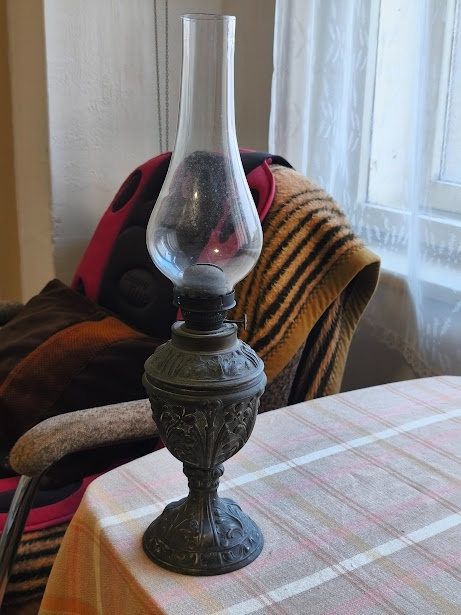 Mosazná petrolejová lampa - 2