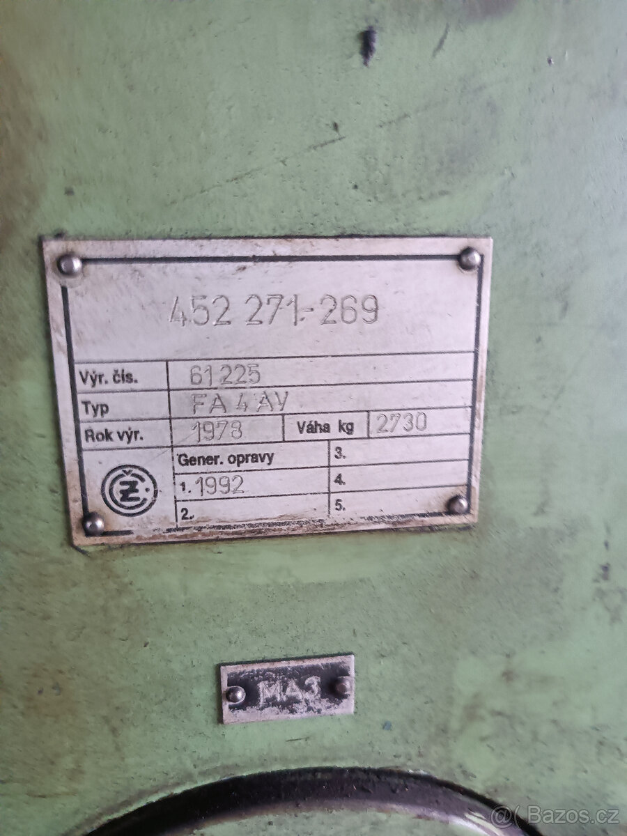 Prodám frézu FA 4 AV - 2