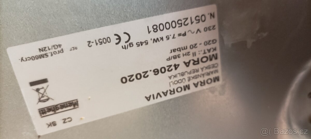 Plynová varná deska Mora - 2