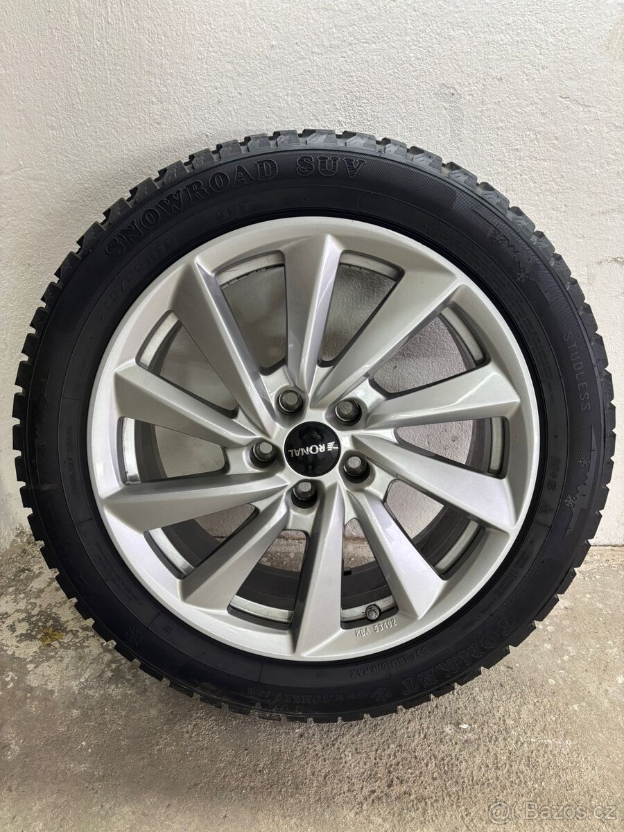 Kola 5x114,3 R18 - zánovní + zimní PNEU - 2