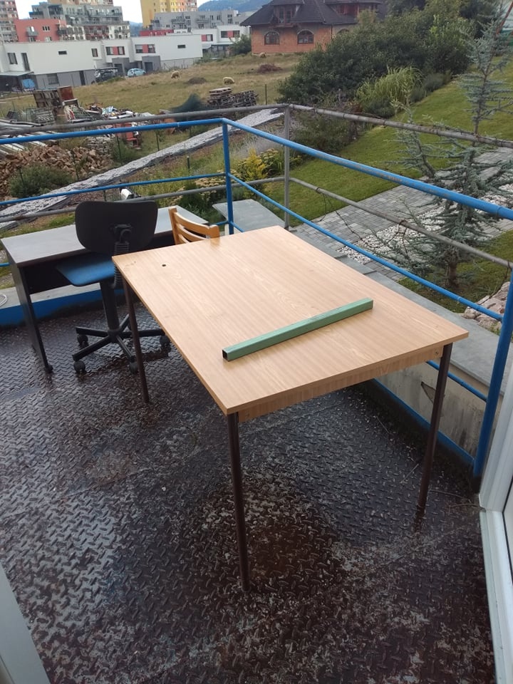 Kancelářský nábytek, 2ks dřevěný natáčecí držák lampy - 2