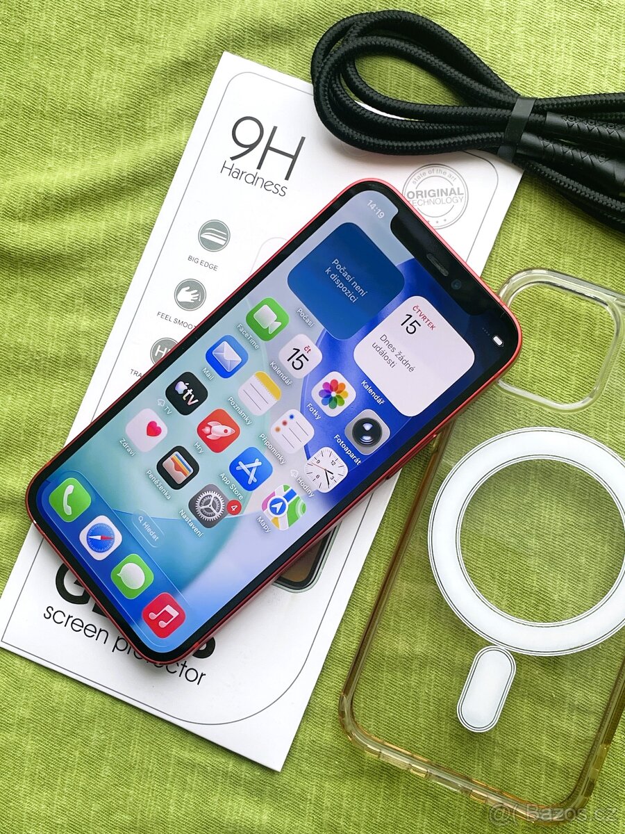 🍏 Apple Iphone 12 Mini 128GB RED 🍎 100% baterie 🔋 - 2