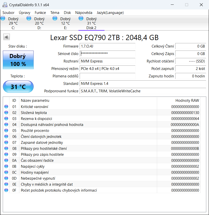 Lexar EQ790 2TB SSD M2 - 2