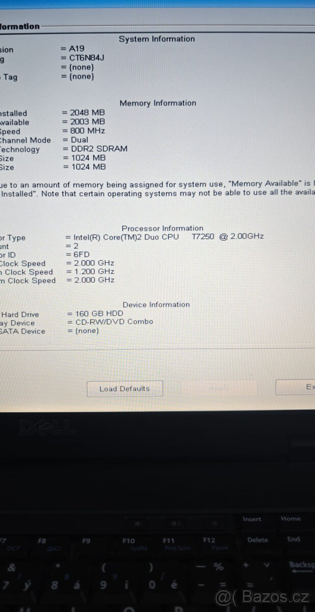 Notebook DELL E5500 s Windows XP - 2