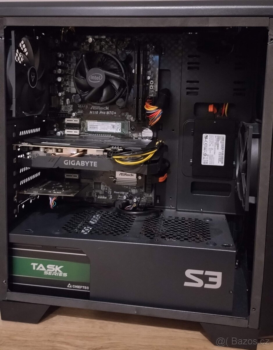 Herní PC s i7 6700, GTX 1660 Super a 1080p monitorem - 2