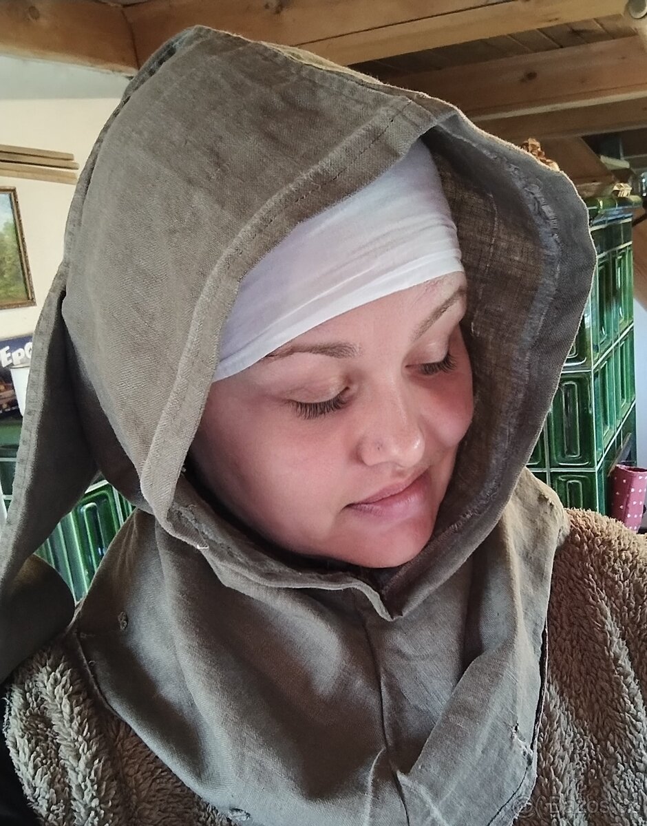 Pokrývka hlavy, čepec středověk LARP - 2