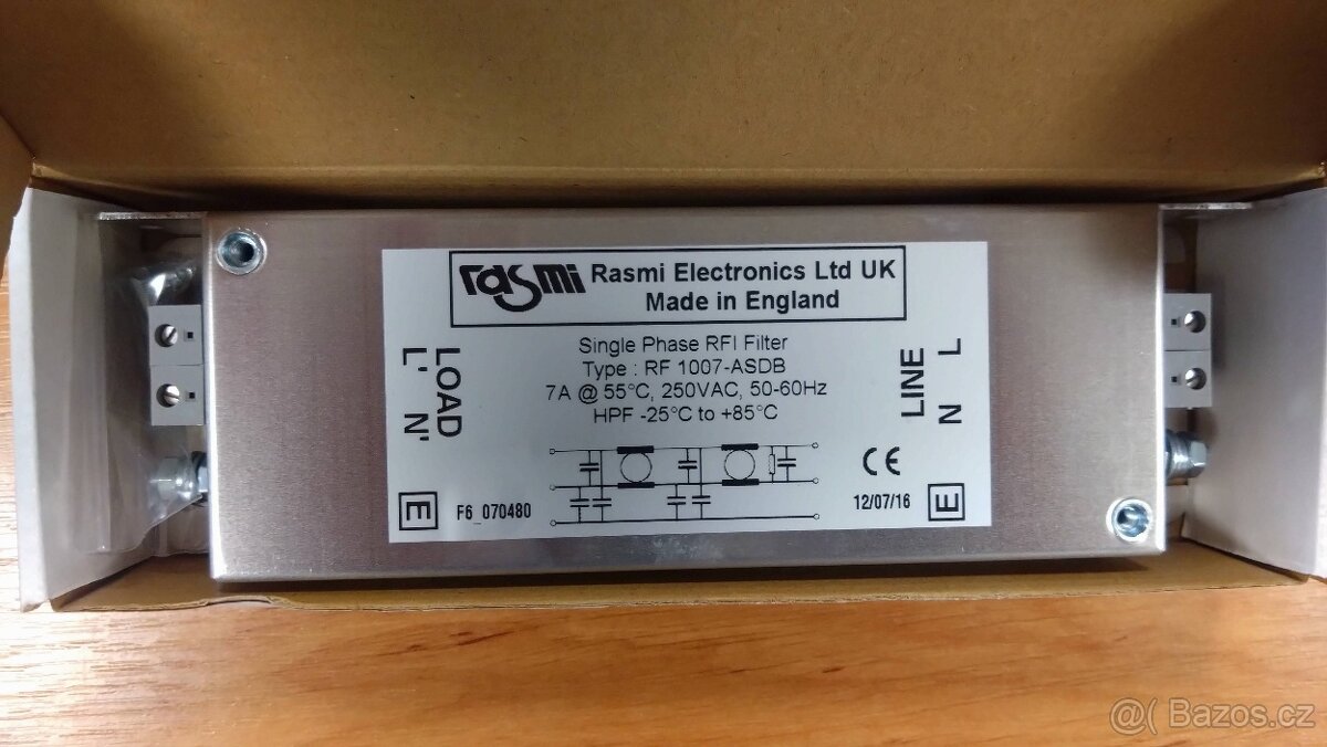 EMC FILTR RASMI 10,3A 1-FÁZOVÝ RF 1011-ASDB - 2