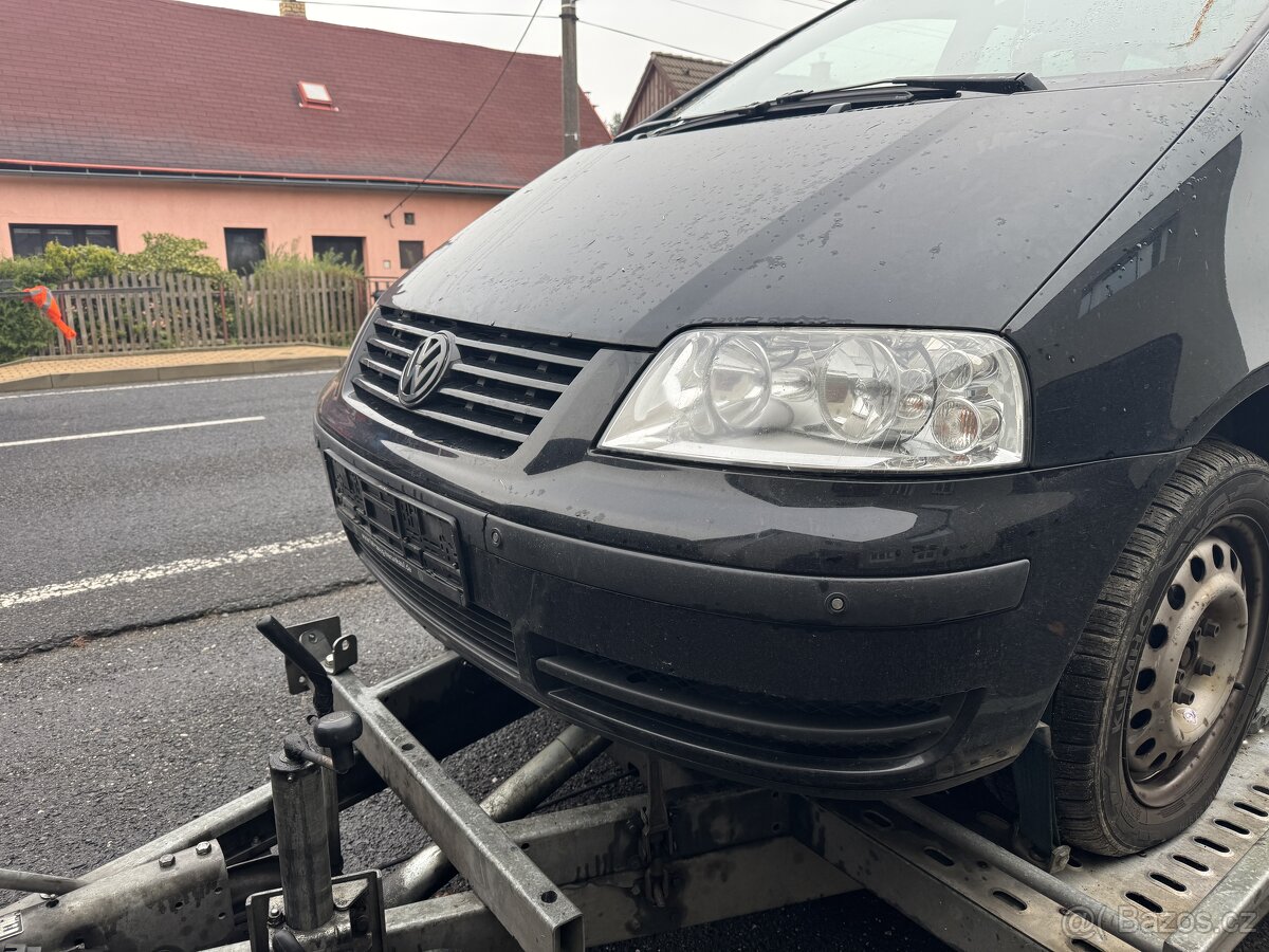 Díly VW sharan 1.9tdi 96kw černá barva LO41