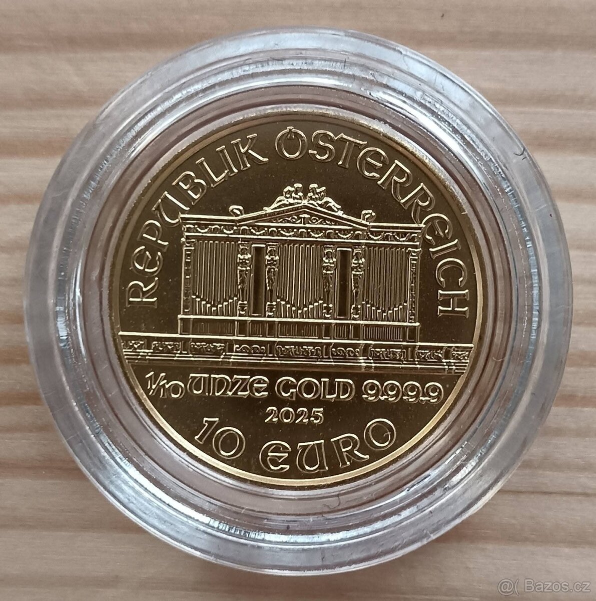 Zlatá investiční mince 1/10 oz Wiener Phillharmoniker 2025 - 2