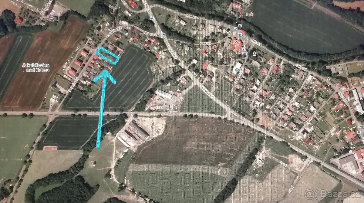 Rezervováno, Odry, Jakubčovice - pozemek 1818 m2 - 2