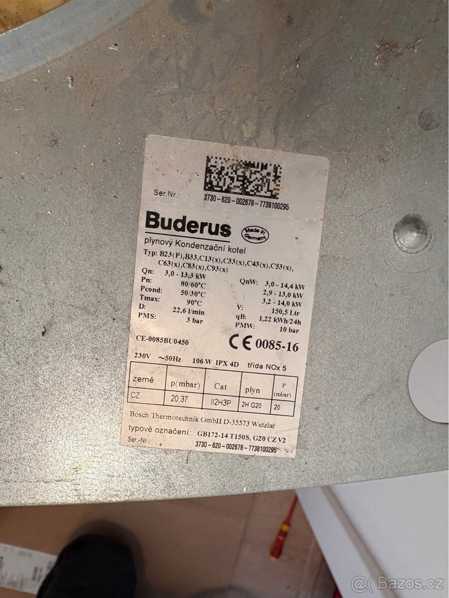 Veškeré náhradní díly Buderus GB172-14 - 2