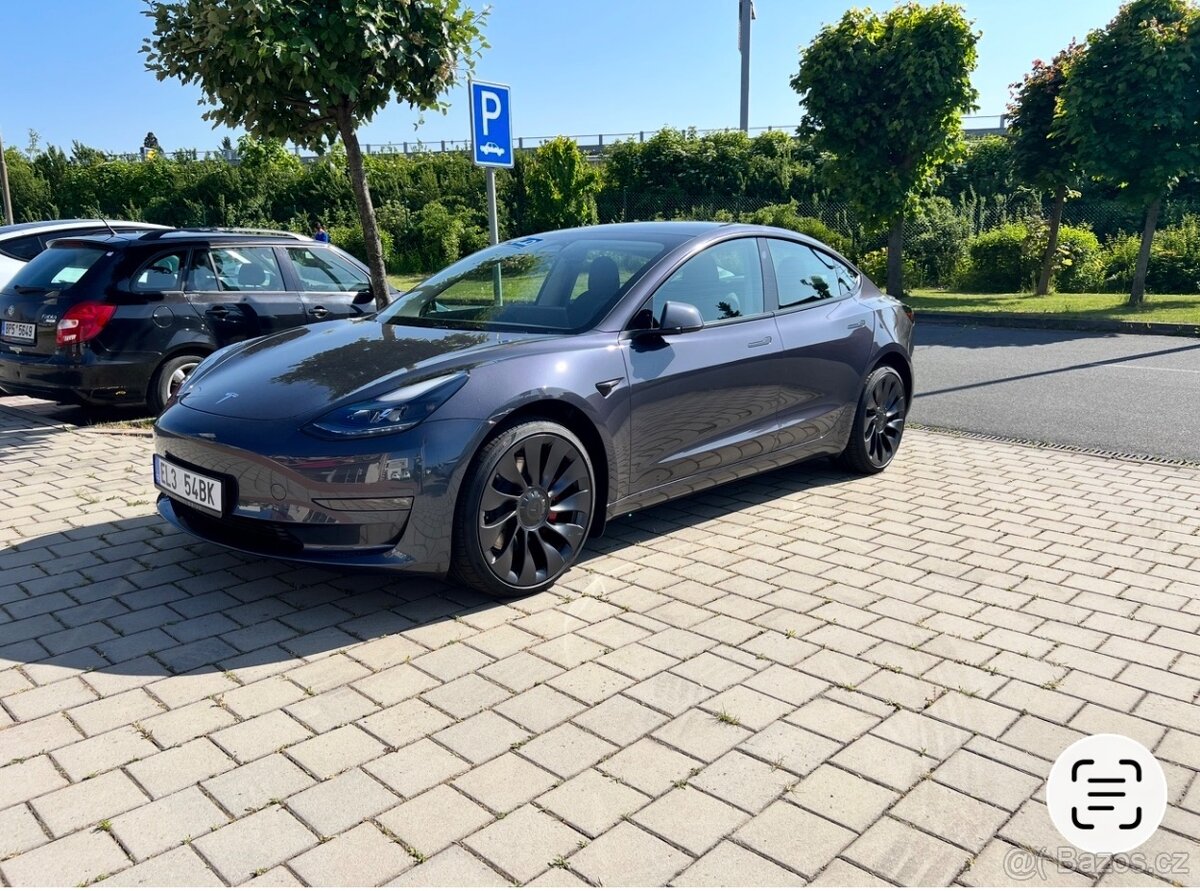 Tesla 3 Performance 5/2023 39. tis. km , záruka - 2