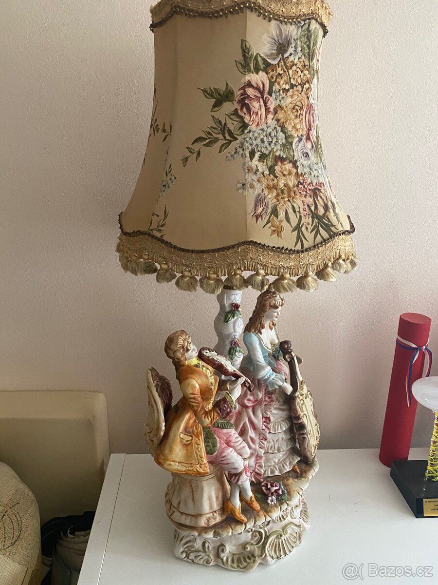Porcelánová lampa stylová - 2