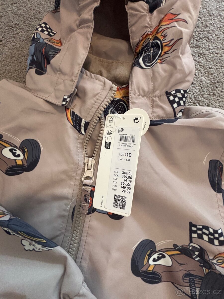 Bunda Lindex s autíčky vel 110 - 2