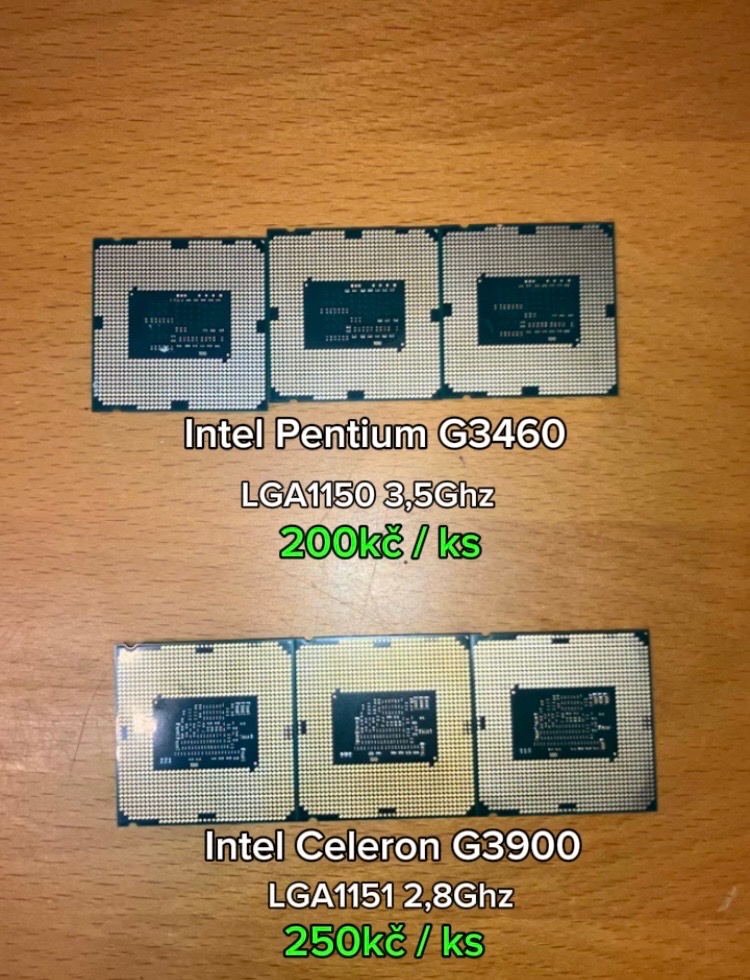 Procesory Intel Celeron G3900 a Intel Pentium G3460 - 2