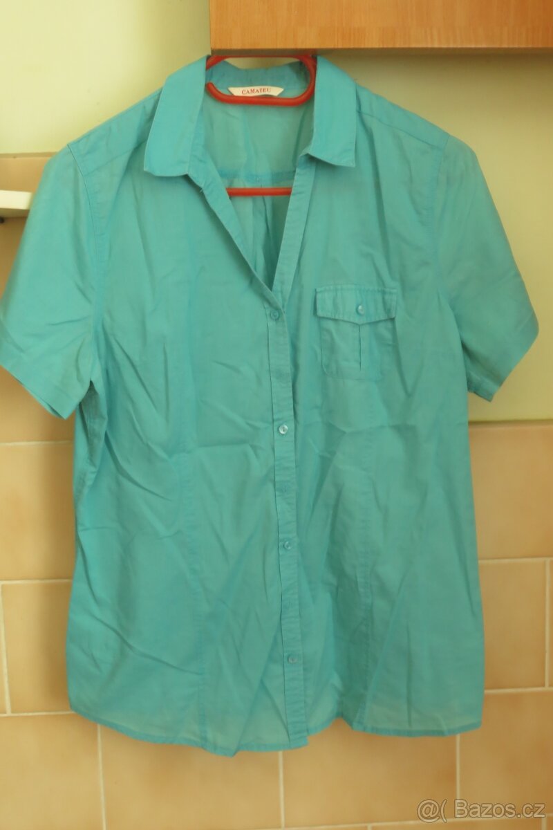 Letní oblečení, vel. 42 (10 ks) - halenky, kalhoty, sukně - 2