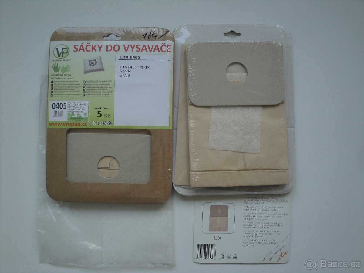 Sáček do vysavače ETA Praktik, Rondo - 2