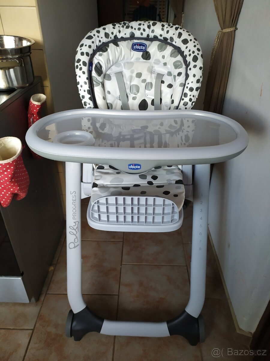 Jídelní židlička Chicco Polly Progres5, funkční - 2