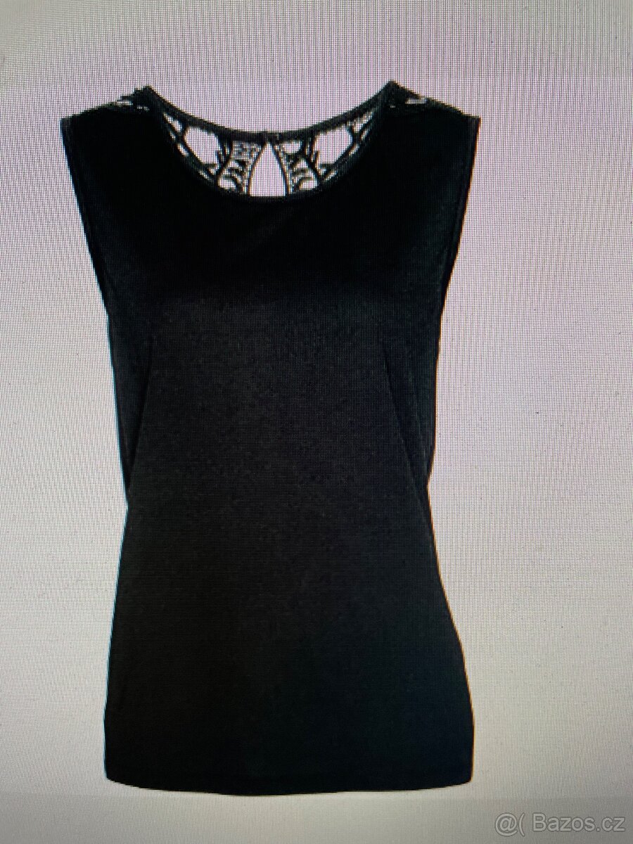 Černé tílko s krajkou - 2