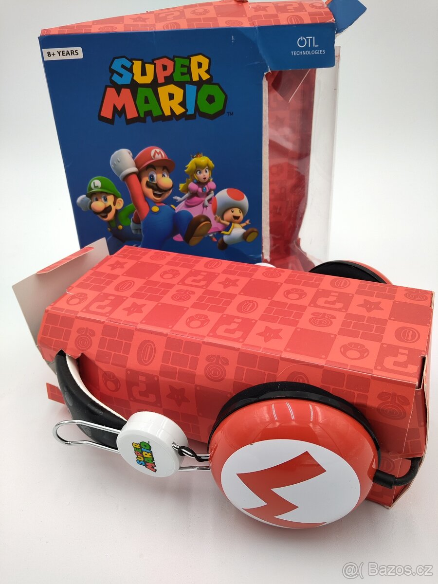 Krásné značkové Dětská sluchátka OTL Mario Icon Tween SUPER - 2