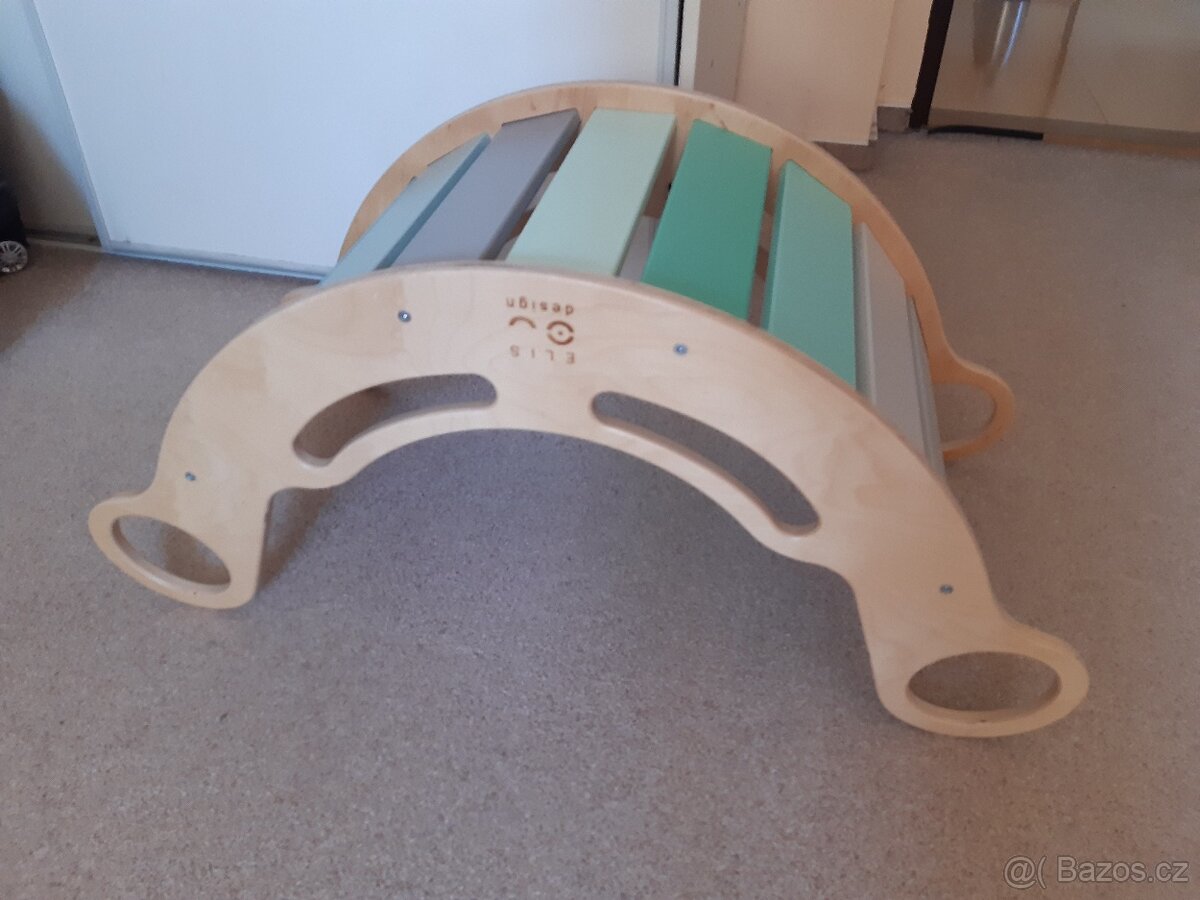 eliNeli dřevěná montessori houpačka - 2