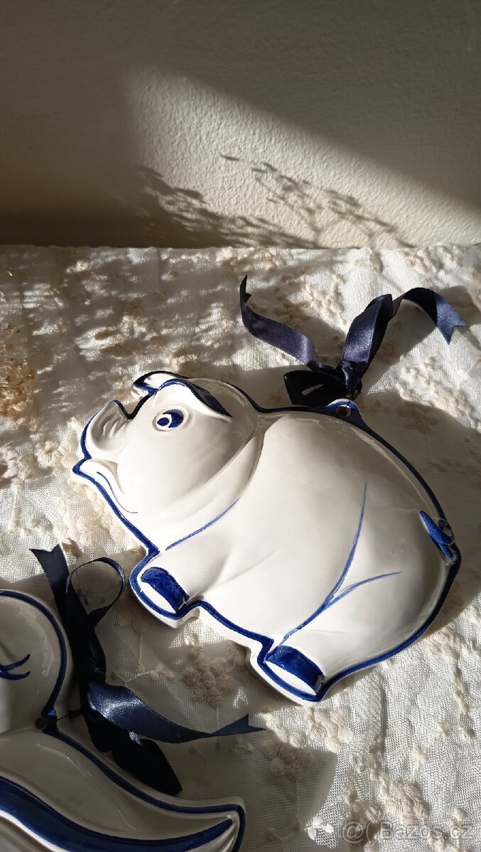 Vintage prasátko na zeď - 2