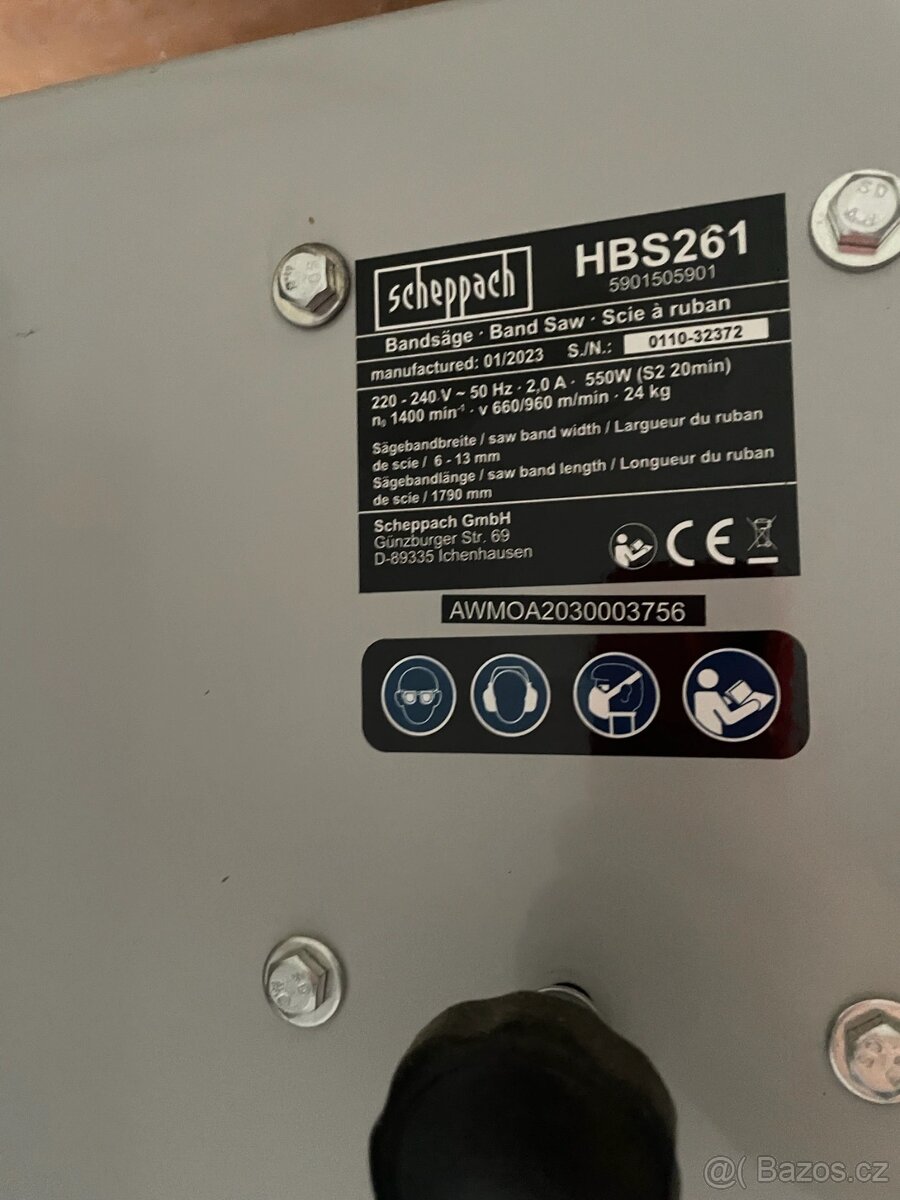 Scheppach HBS 261 pásová pila na dřevo 5901505901 - 2
