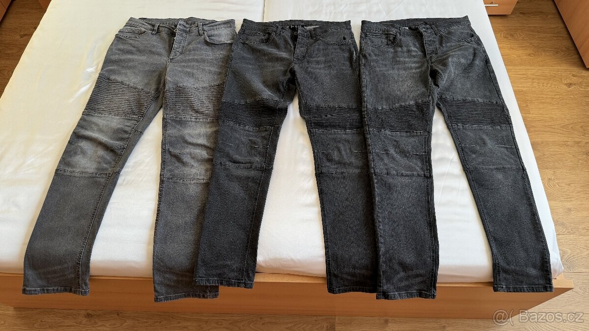 3x Pánské strečové džíny Rainbow slim fit vel. 34 - 2