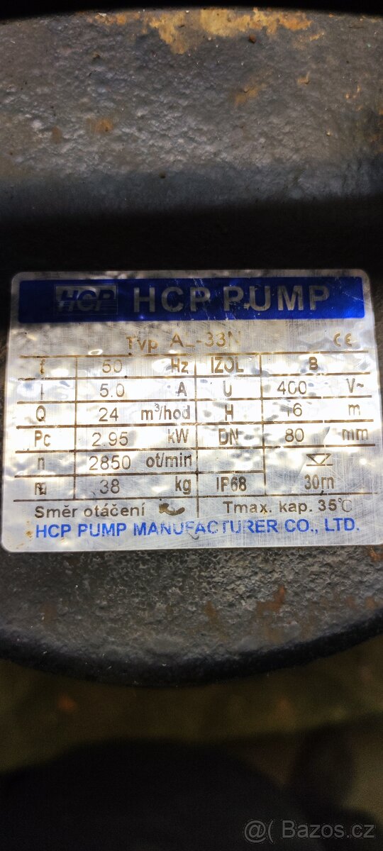 Kalové čerpadlo HCP Al 33n - 2