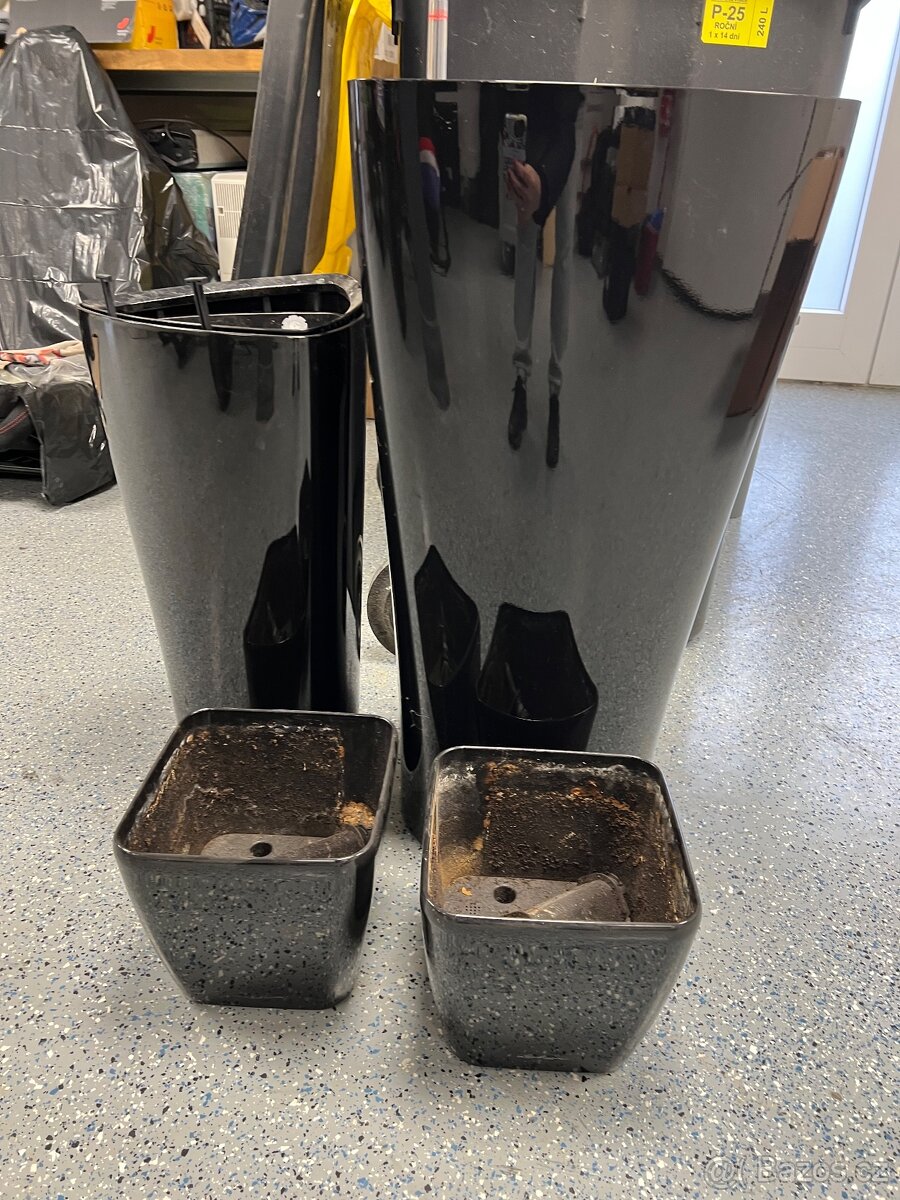 Samozavlažovací květináče Lechuza 4ks - 2