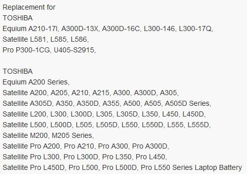 baterie PA3534U pro notebooky Toshiba Satellite (2hod) - 2