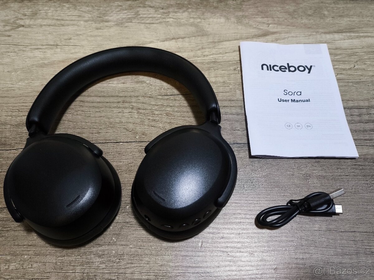 sluchátka Niceboy Sora Black - 2