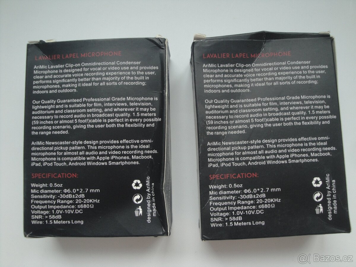 Klipový mikrofon - nový - 2