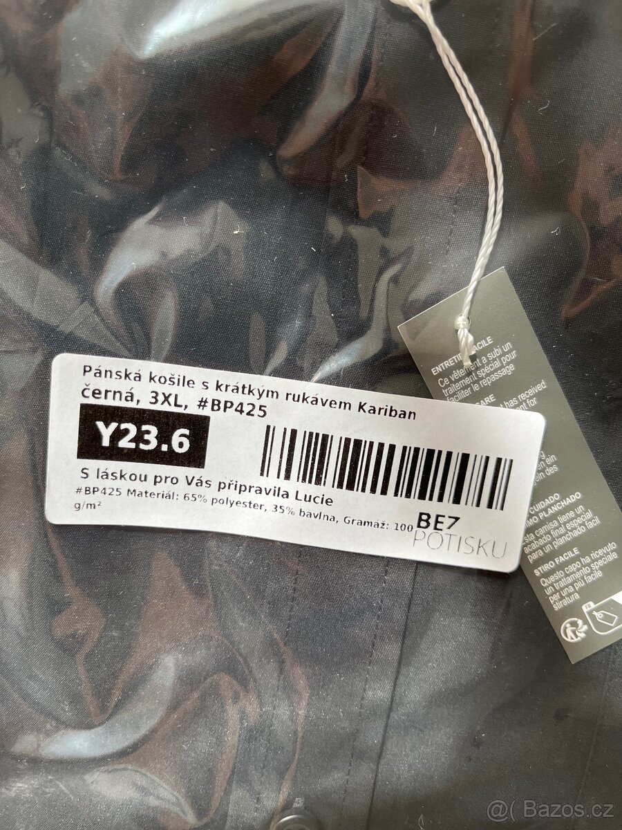 Košile společenské černé - 2