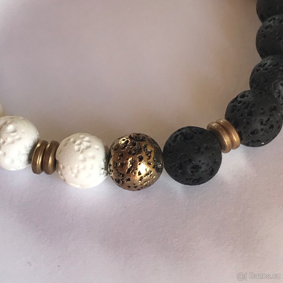 Náramek z přírodních lávových kamenů - 2